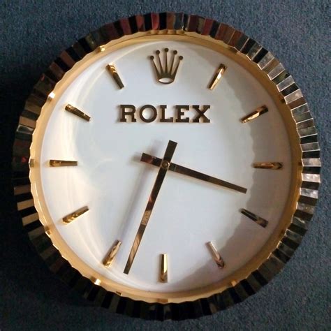 rolex wall clock ebay|Rolex wall clock original.